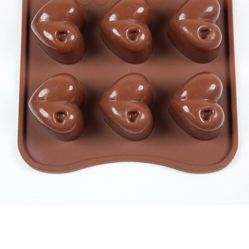 BargainRollback 3 Piece Non Stick Valentine Multi Hearts Silicone Mold