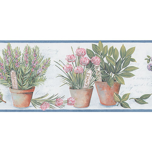 15' x 8" Herb Style Border Wallpaper Wayfair