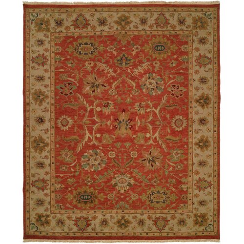 Arora Hand Woven Rust Area Rug by Meridian Rugmakers