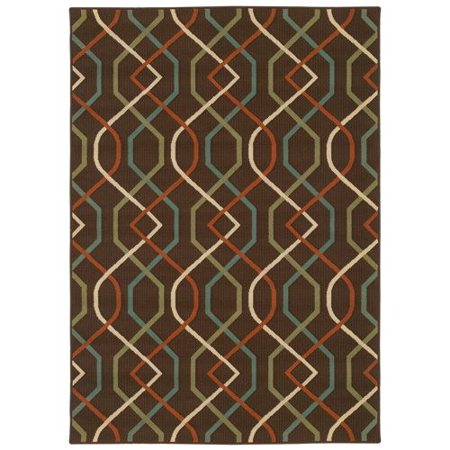 Threadbind Isla Brown/Ivory Indoor/Outdoor Area Rug