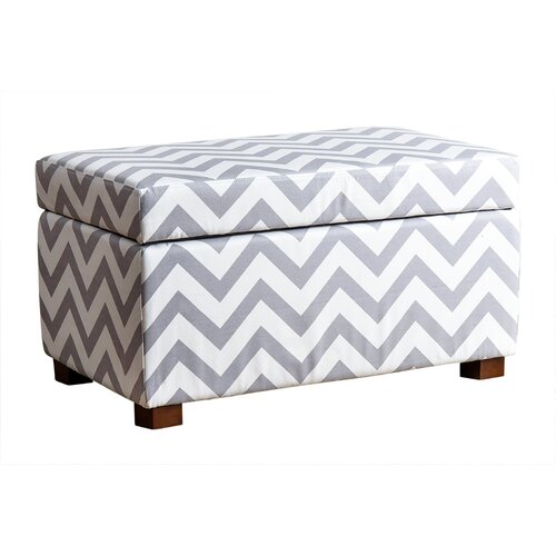 Latitude Run Small Chevron Storage Ottoman