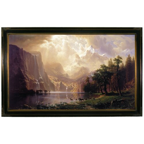 'Among the Sierra Nevada, California 1868' by Albert Bierstadt Framed ...