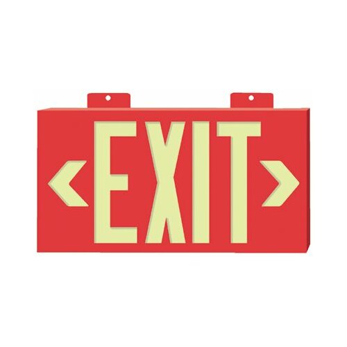 Glow In The Dark Exit Signs - peel and stick eg sign glow background ...