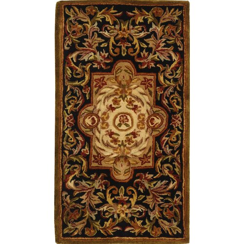 Safavieh Classic Royal Black/Beige Rug