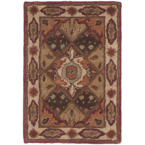 Heritage HandTufted Rust/Ivory Area Rug Wayfair
