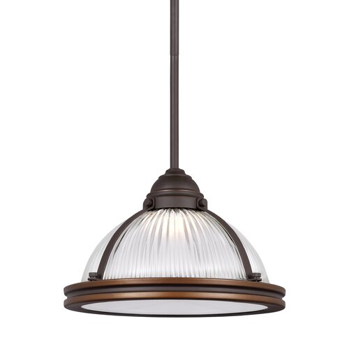 Pratt Street Prismatic Bowl Pendant by Sea Gull Lighting