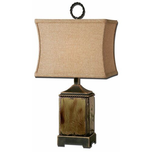 Warm Trent 33 H Table Lamp with Bell Shade by Uttermost