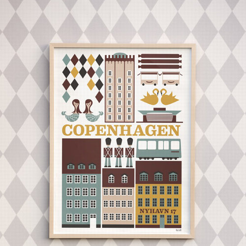 ferm LIVING Copenhagen Unframed Vintage Advertisement