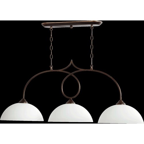 Quorum Brooks 3 Light Kitchen Island Pendant