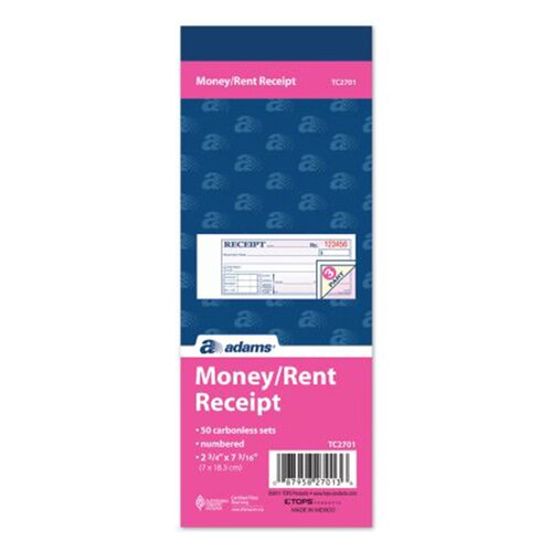 3 Part MoneyRent Receipt Book Wayfair