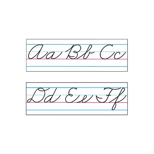 Basic Alphabet Zaner-Bloser Cursive Classroom Border | Wayfair