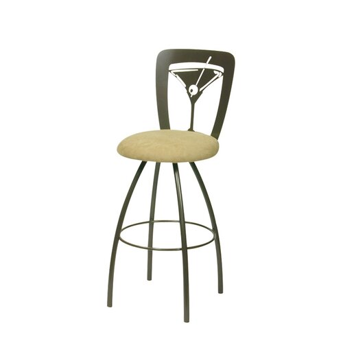 Trica Martini Swivel Bar Stool with Cushion