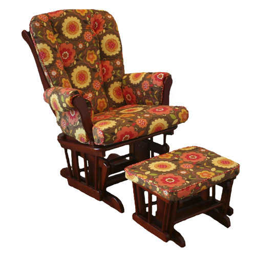 Peggy Sue Floral Glider with Ottoman by Cotton Tale on PopScreen