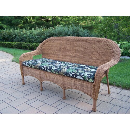 Oakland Living Resin Wicker 3 Seater Sofa