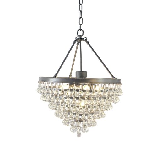 Yosemite Home Decor Eleanor Lake 5 Light Crystal Chandelier