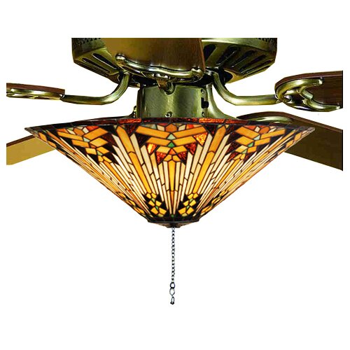 Mission Southwest Nuevo Fan Light Fixture by Meyda Tiffany