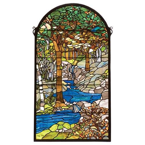 Meyda Tiffany Tiffany Waterbrooks Stained Glass Window