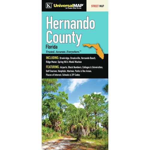 Hernando County Florida Fold Map  Wayfair