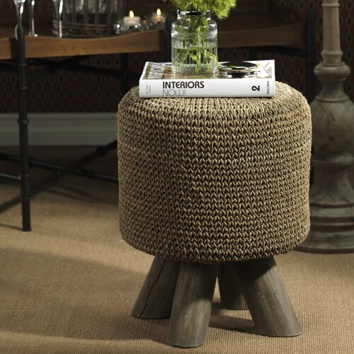 Barclay Butera Equestrian Woven Foot Stool