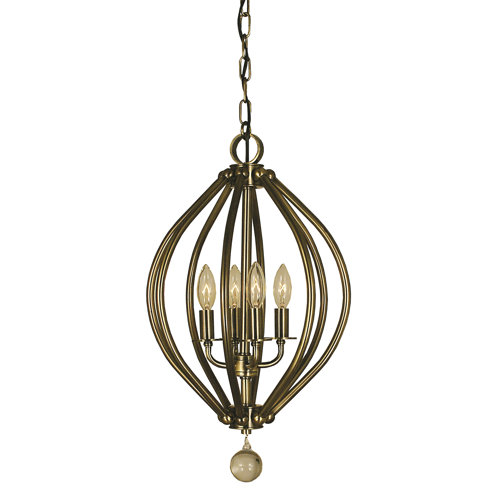 Dewdrop 4 Light Foyer Pendant by Framburg