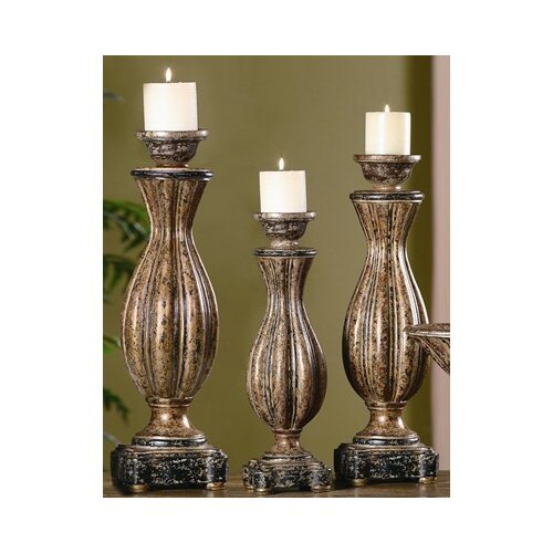 Crestview Collection Avignon Resin Candlesticks