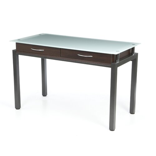 Wade Logan Norton Malreward Writing Desk with Glass Top