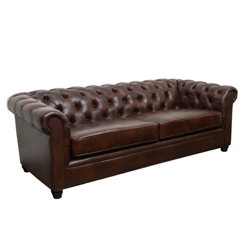 Charlton Home Pratolina Leather Sofa