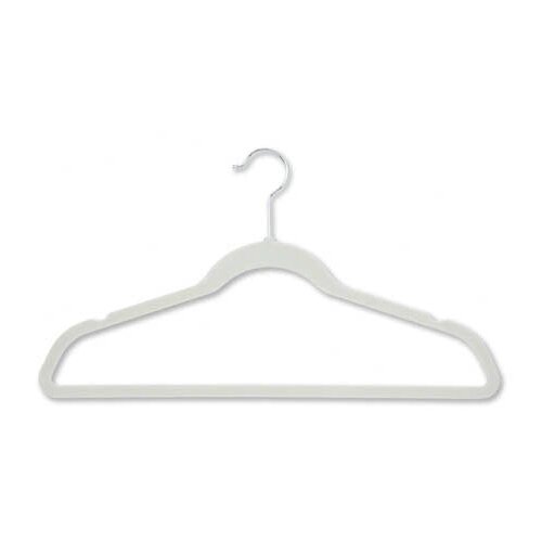 Honey Can Do Velvet Touch Suit Hanger in Ivory (20 Pack)