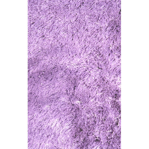 LA Rugs Silky Shag Lavender Indoor Area Rug & Reviews Wayfair