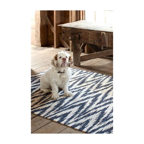 Dash and Albert Rugs Chekat Ink Micro Hooked Indoor / Outdoor Area Rug