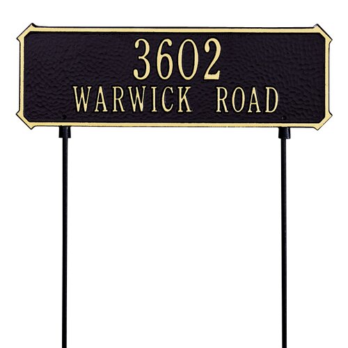 Two Sided Standard Address Sign by Whitehall Products