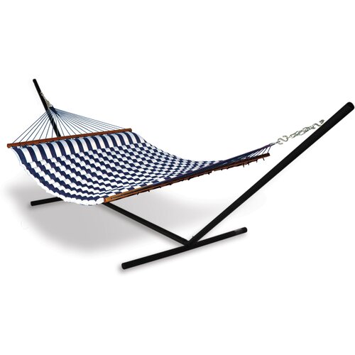 Universal Hammock Stand with Fabric Pillow Hammock Combo by Hammaka