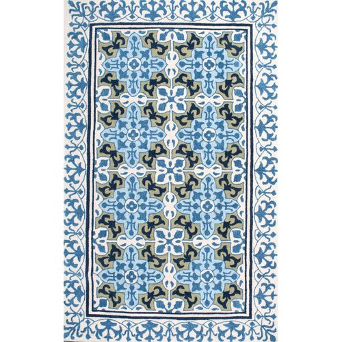 Florentina Hand Tufted Blue Area Rug