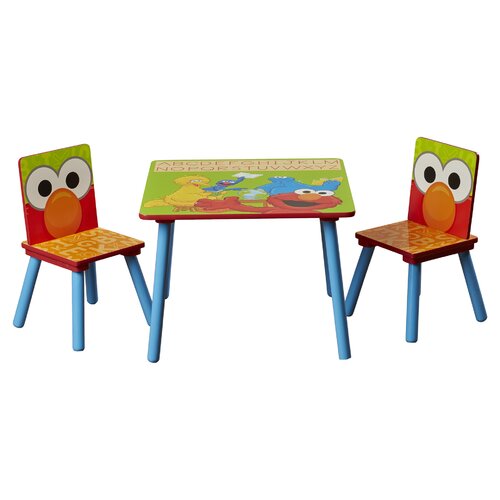 Delta Children Sesame Street Kids 3 Piece Table & Chair Set