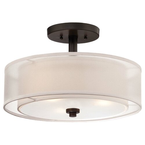 Minka Lavery Parsons Studio 3 Light Semi Flush Mount