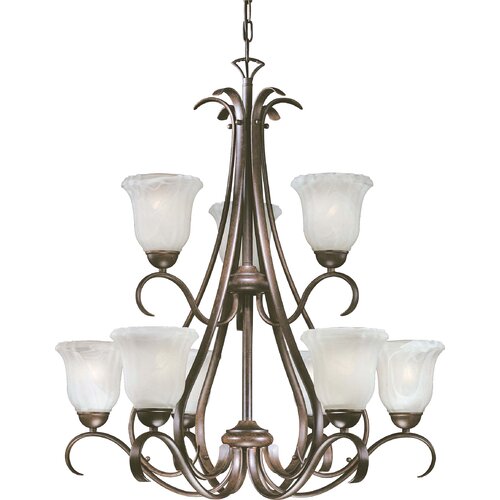 Marche 9 Light Chandelier   Energy Star by Minka Lavery