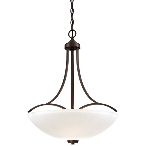 Overland Park 3 Light Bowl Pendant by Minka Lavery