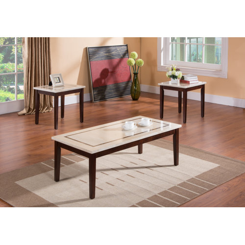 InRoom Designs 3 Piece Coffee Table Set & Reviews Wayfair