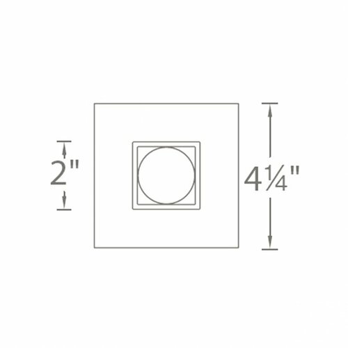 Tesla Pro LED High Output 4.25 Recessed Trim by WAC Lighting