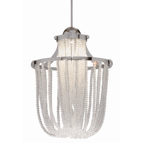 Industrial Cascade Quick Connect 1 Light Foyer Pendant by WAC Lighting