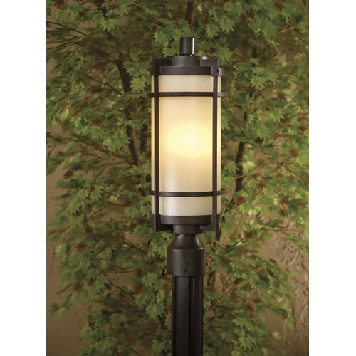 Great Outdoors by Minka Mirador Outdoor Post Lantern in Textured