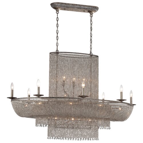 Shimmering Falls 22 Light Kitchen Island Pendant by Metropolitan by