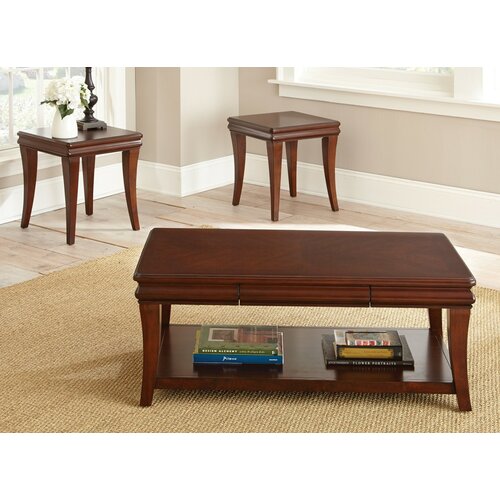 Steve Silver Furniture Aubrey 3 Piece Coffee Table Set