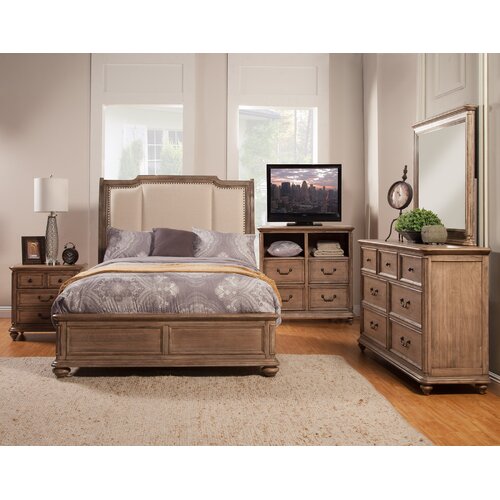 Alpine Furniture Melbourne Panel Customizable Bedroom Set