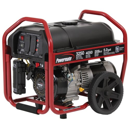 3250 Watt Portable Gasoline Generator with Manual Start by Powermate