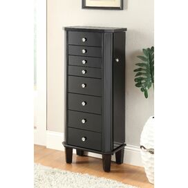 Jewelry Armoire in Black