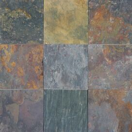 Cleft Slate Tile in Multi Classic