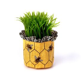 Honey Bee Embroidered Pot Cover          (Set of 12)