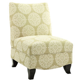 Donovan Gabrielle Slipper Chair in Moss
