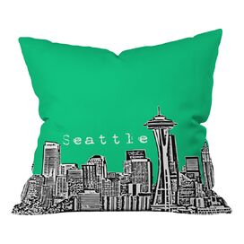 Bird Ave Seattle Polyester Throw Pillow